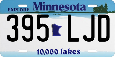 MN license plate 395LJD