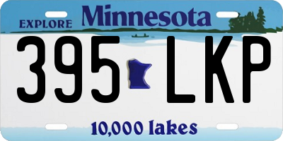 MN license plate 395LKP