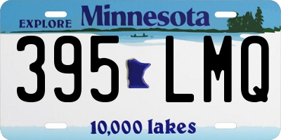 MN license plate 395LMQ