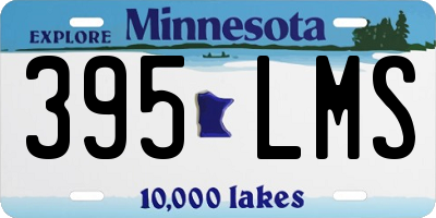 MN license plate 395LMS