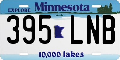 MN license plate 395LNB