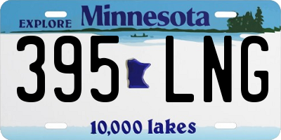 MN license plate 395LNG