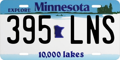 MN license plate 395LNS