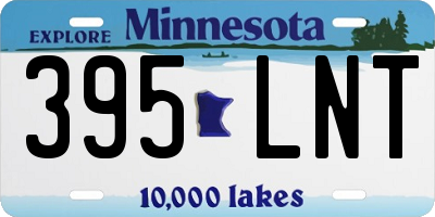 MN license plate 395LNT