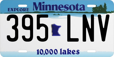 MN license plate 395LNV