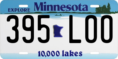 MN license plate 395LOO