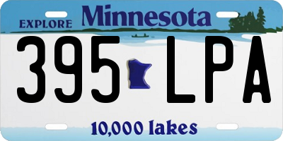 MN license plate 395LPA