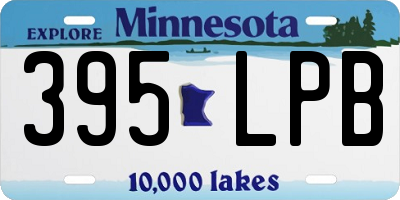 MN license plate 395LPB