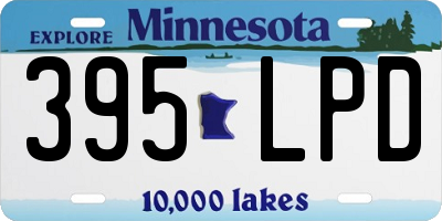MN license plate 395LPD