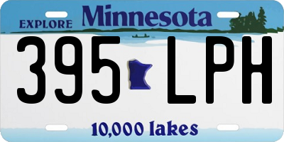 MN license plate 395LPH