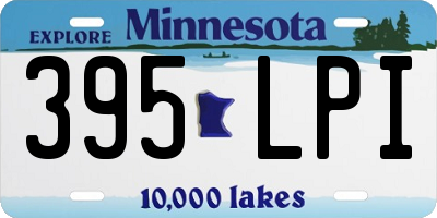 MN license plate 395LPI