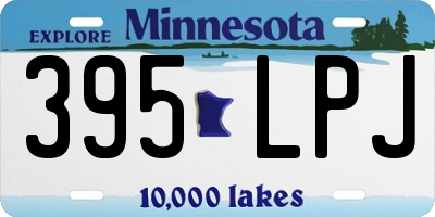 MN license plate 395LPJ