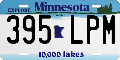 MN license plate 395LPM