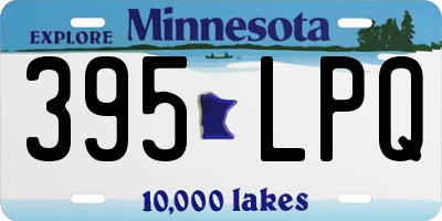 MN license plate 395LPQ