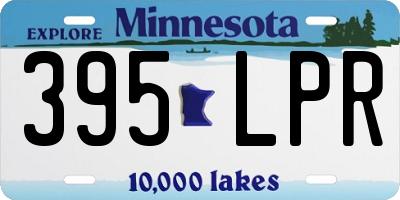 MN license plate 395LPR