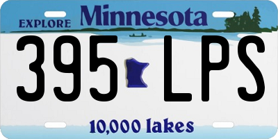 MN license plate 395LPS