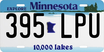 MN license plate 395LPU