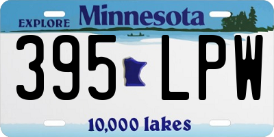 MN license plate 395LPW