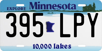 MN license plate 395LPY