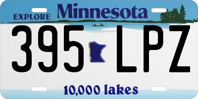 MN license plate 395LPZ