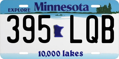 MN license plate 395LQB