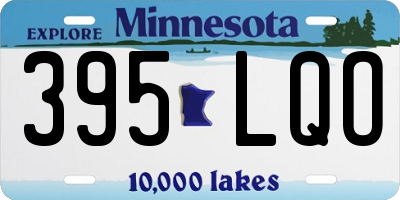 MN license plate 395LQO