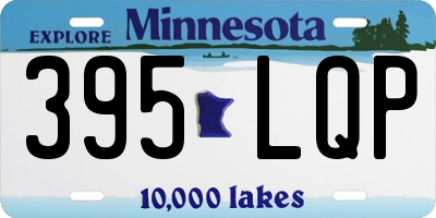 MN license plate 395LQP