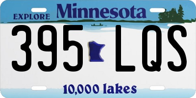 MN license plate 395LQS