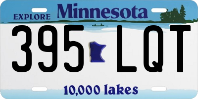 MN license plate 395LQT