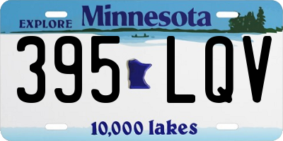 MN license plate 395LQV