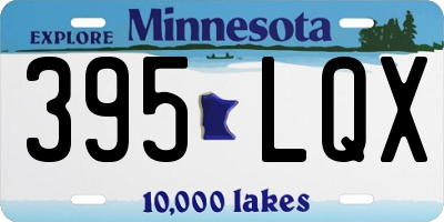 MN license plate 395LQX