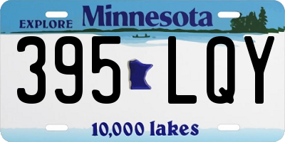 MN license plate 395LQY