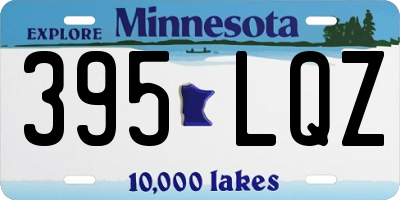 MN license plate 395LQZ