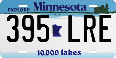 MN license plate 395LRE