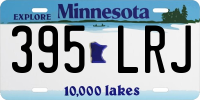MN license plate 395LRJ