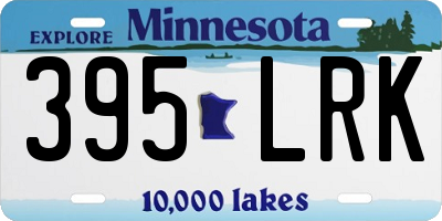 MN license plate 395LRK