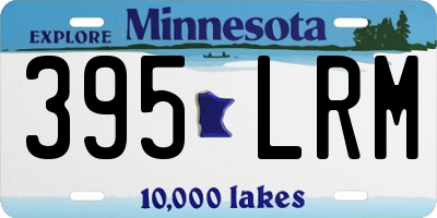 MN license plate 395LRM