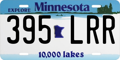 MN license plate 395LRR