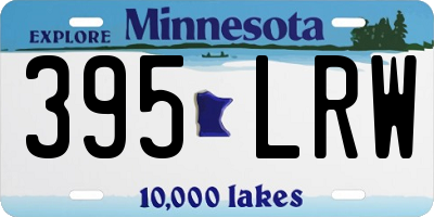 MN license plate 395LRW