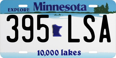 MN license plate 395LSA