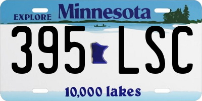 MN license plate 395LSC