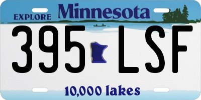 MN license plate 395LSF