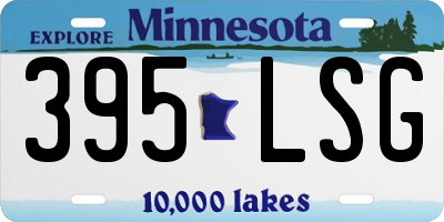 MN license plate 395LSG