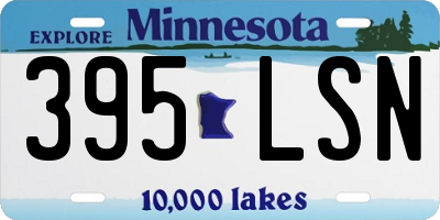 MN license plate 395LSN