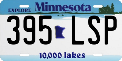 MN license plate 395LSP