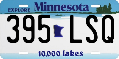 MN license plate 395LSQ