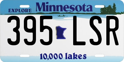 MN license plate 395LSR