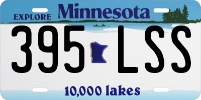 MN license plate 395LSS