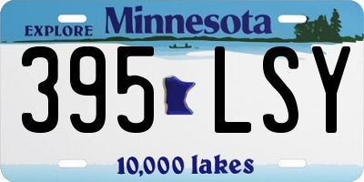 MN license plate 395LSY