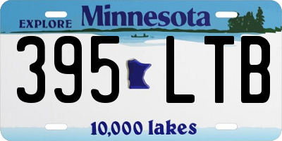 MN license plate 395LTB